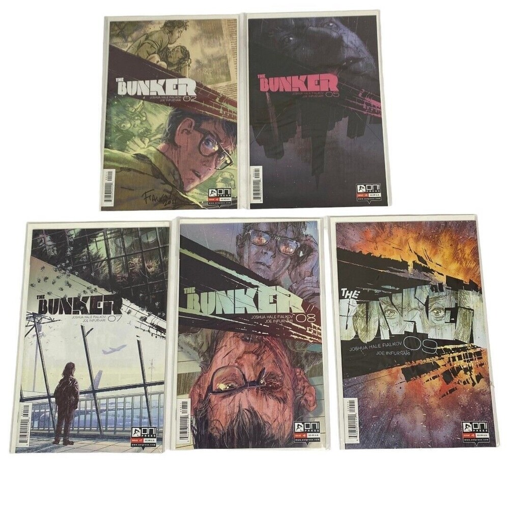 The Bunker  (Signed copy #2) #2,#5,#7,#8,#9  Joshua Hale Fialkov Lot of 5 Comics